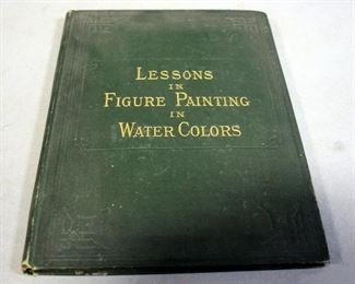 Lessons In Figure Painting, Circa 1860s And 1870s, Color Lithographs
