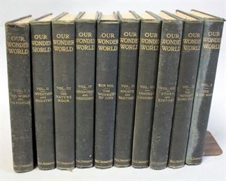 Our Wonder World: A Library Of Knowledge, 1918 Set, Complete, Qty 10