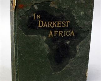 In Darkest Africa By Henry M Stanley, 1890, Volume 1 Only, 1st Edition, Maps In Pocket At Rear