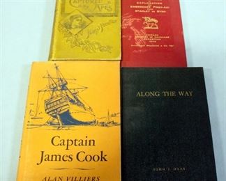 Along The Way By John J Haas, 1938, Captured By Apes By Harry Prentice, 1892, Captain James Cook By Alan Villers, 1967