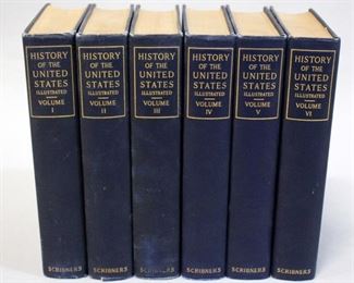History Of the United States By E Benjamin Andrews, 1913, Illustrated Set, Qty 6