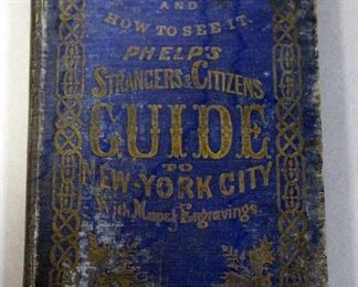 Guide To New York City, 1857, Illustrated, Missing Folding Map