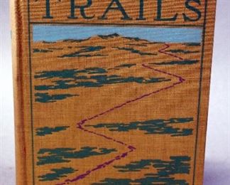 Crooked Trails By Frederic Remington, 1923, Fully Illustrated, Decorated Binding
