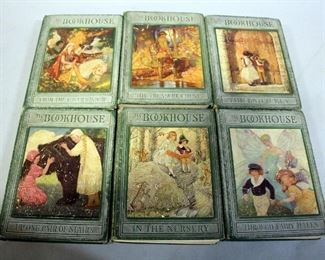 My Bookhouse Set By Olive Beaupre Miller, 1920s, Decorated Covers, Illustrated, Little Black Sambo, Qty 6