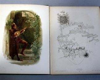 The Story Of Blue Beard, 1905, The Breaking Waves Dashed High By Felica Hemans, 1880, Most Illustrated And Engraved