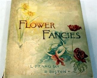 Flower Fancies By Alice Ward Bailey, Circa 1889, Color Lithographs, Oversize Hardcover, Illustrated