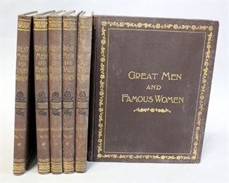 Great Men And Famous Women Edited By C F Horne, 1894, Illustrations, Qty 6