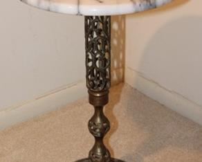 Marble Top Side Table (17”x12”)
