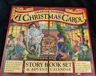  A Christmas Carol Story Books Set & Advent Calendar. 1995.  RARE