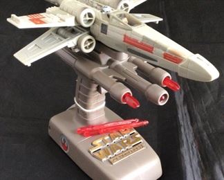 1996 Star Wars Action Fleet Control with X-Wing Starfighter with Firing Cannons