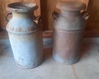 Old milk containers
