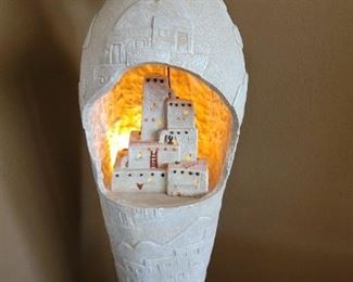 Stone city lamp