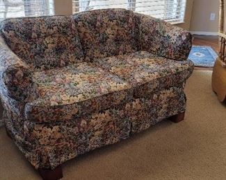 2 person floral print sofa