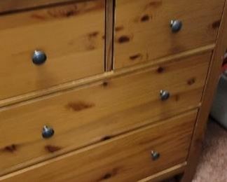 Wood dresser detail