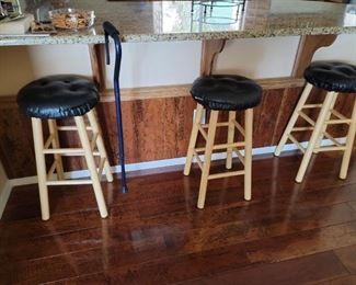 wood / cushion stools