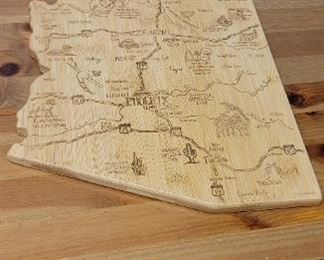wood Arizona map