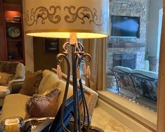 $150 for set of 2 lamps.  Lamps from Jene's lighting. 38" tall