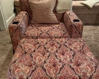 $500 each.  Matching set of custom chairs with ottomans.  Big & beautiful!