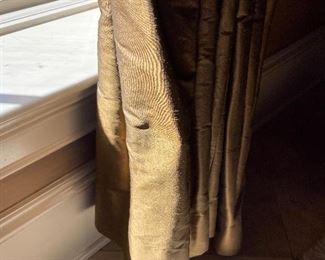 Close up view of drapes