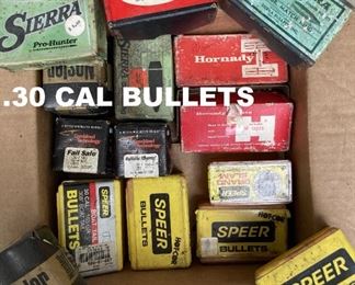 .30 CALIBER BULLETS FOR LOADING. THESE ARE SCARCE TO FIND NOW!! 