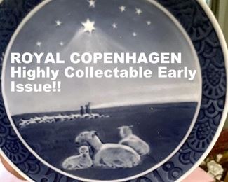 EARLY ROYAL COPENHAGEN PLATE. EXCELLENT CONDITION, HALLMARKED ON BACK. HIGHLY DESIRABLE EDITION  COSTLY.
