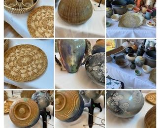 Pottery. baskets