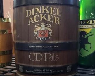 RARE Vintage Dinkel Acker CD Pils Barrel Bank   $45