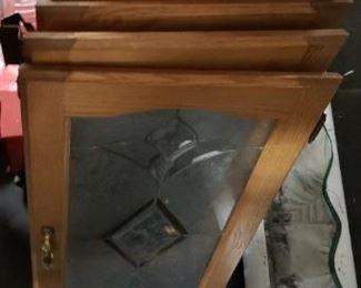 (4) Stain Glass Cabinet Doors with Hardware $395 for all