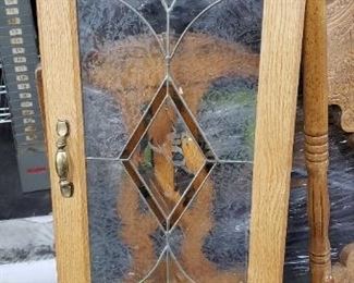 (4) Stain Glass Cabinet Doors with Hardware $395 for all