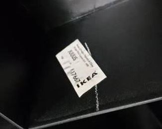 (2) Vintage 1999 Ikea Julius Black Padded Chrome Frame Square Stools  $95