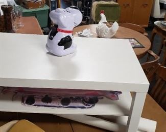 Ikea White Lack Table with Under Shelf $45