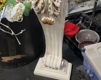 1 Plaster Decorative Plant Stand $95