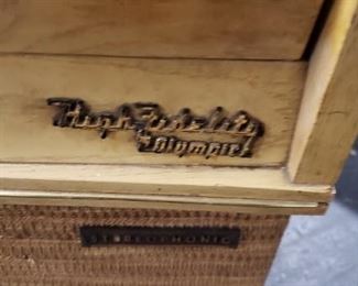 Olympic Model #692 MCM High Fidelity Stereophonic Am Fm Phono Combo Console Cabinet Call 