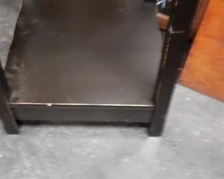 Espresso  Pyramid Clothes/Coat Rack Hall Tree with Bottom Shelf $95