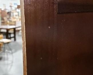 Vintage Storage Wood Coat & Clothes Closet with Rod & Top Shelf   $195