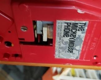 Vintage Mickey Mouse Phone (has some damage) $75