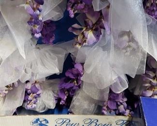 12 Pc. Florist Quality Sheer Chiffon Pew Box Pack New in Box    $50