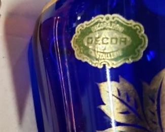 Multi-color Decanter with 6 Shot Glasses Made in Italy Call