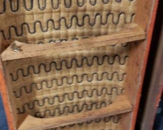 MCM Authentic Orange Naugahyde 2 pc Bench $695