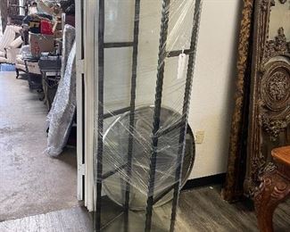 Coaster glass  cabinet with glass shelves $75