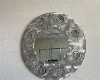 Contemporary round mirror $40