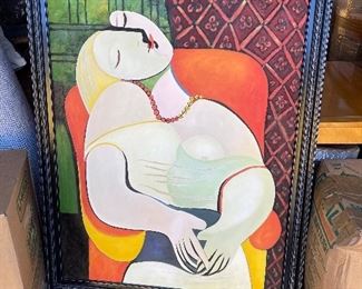 Contemporary abstract art $75 5 ft tall 