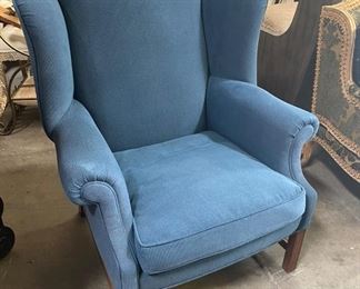 Blue wingback armchair $49.99
