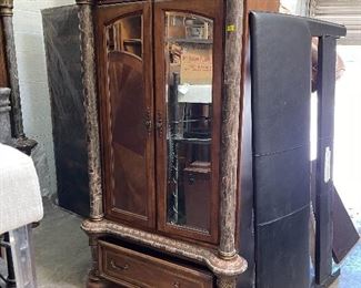 Michael amini mirrored wardrobe dresser $300