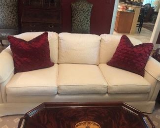 Cream Century sofa - like new,no stains 