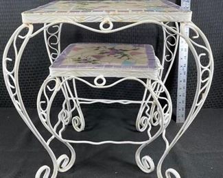 White Iron Tables