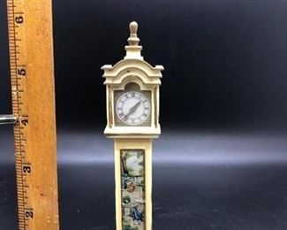 Dollhouse Mini Grandfather Clock