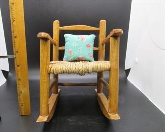 Wood Doll Rocking Chair