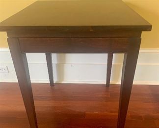 #1027D - intage TV table with swivel top (22” x 24” x 26.5”) -  $125 