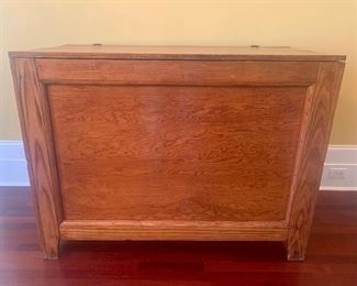 #1811D  - Primitive pine blanket chest (26x48x37) - $650